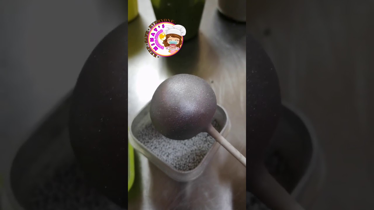 Application of luster dust on cakepops without brush. YouTube