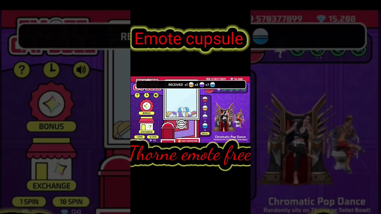 Emote Capsule New Event l Garena free fire 