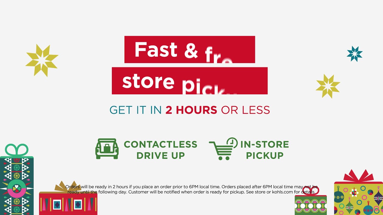 Holiday Convenience 2 HR | Kohl's - Holiday Convenience 2 HR
Kohl's