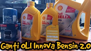 Change the engine oil of the Innova petrol 2.0