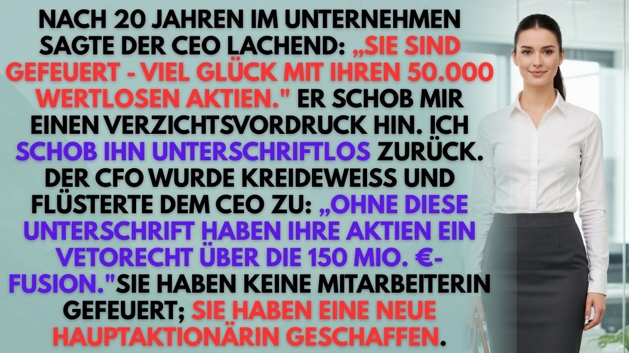 CEO Lachte Über Meine „Wertlosen“ Aktien – Dann Legte Ich Mit Ihnen Seinen 150 Mio. €-Merger Veto 💼