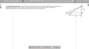 Light waves | 11. Conditions for interference | Difficulty : 6/10 | Type : Calculative