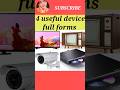 4 useful device (lcd,tv,cctv,dvd) full forms#shorts #youtubeshorts #fullform