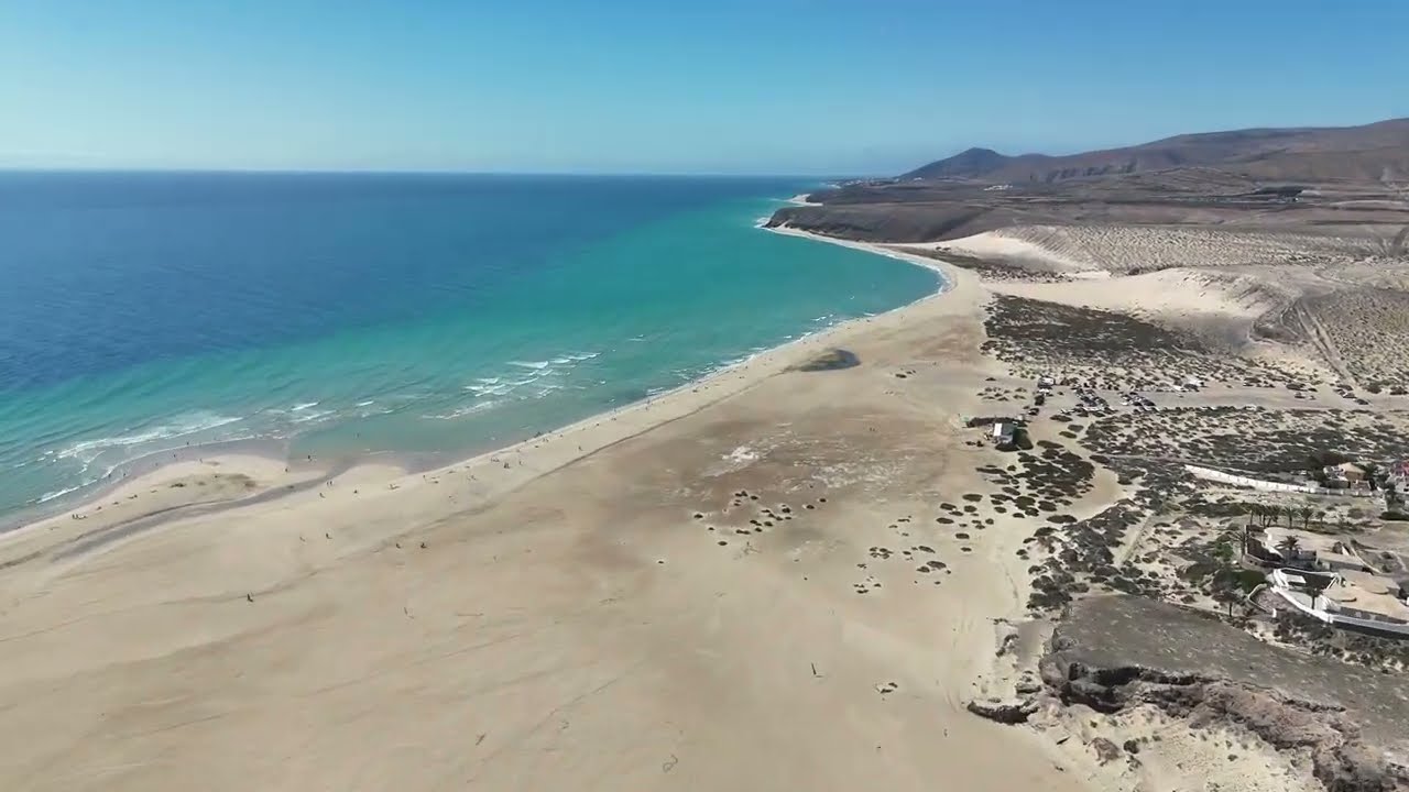 🇪🇸 ☀️🏝️Fuerteventura, Hiszpania☀️ Wyspa Wiatru, Piasku i Wulkanów. DJI Mini 4 Pro.