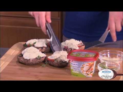 Philly Cooking Creme: Grilled Stuffed Portobello Mushroom Caps