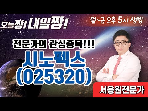 내일짱 관심 종목(22.07.11) 시노펙스