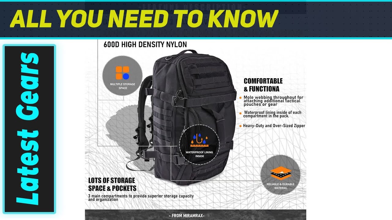 `Gym Bag Duffle Backpack: The Ultimate All-Purpose Tactical & Travel Gear