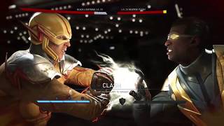 Injustice 2 Black Lightning VS Reverse Flash Single Fight