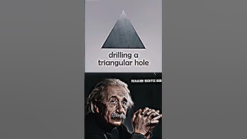 Sigma Physics Teacher 🗿 Drilling a Triangular Hole  😱#shorts #physics @sci_mythical007