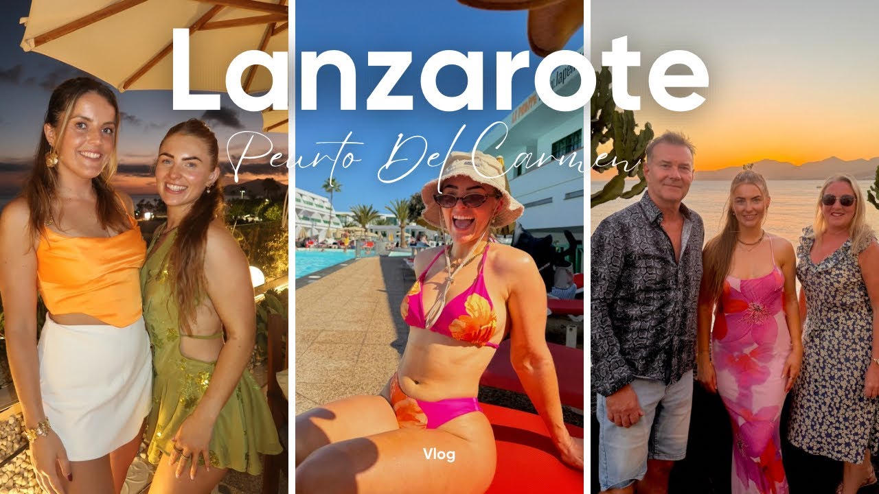 Lanzarote Family Surprise Trip! Puerto del Carmen Bars, Restaurants & Beach Walks