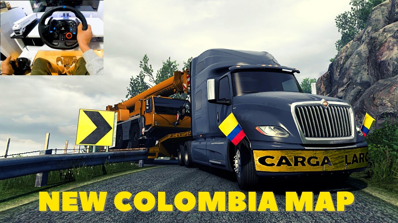 New Colombia Map by JhonDeath -International LT - ETS2 1.41,1.42,1.43 MOUNTAIN ROAD DRIVING