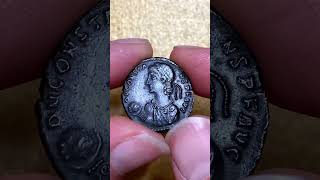 Emperor Constans Half Maiorina 337-350 Ad Rome Mint