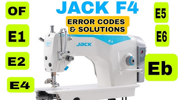 JACK F4, Eb Error Solution,Jack Sewing Machine, Jack Silai Machine,jack f4 error code listMalayalam