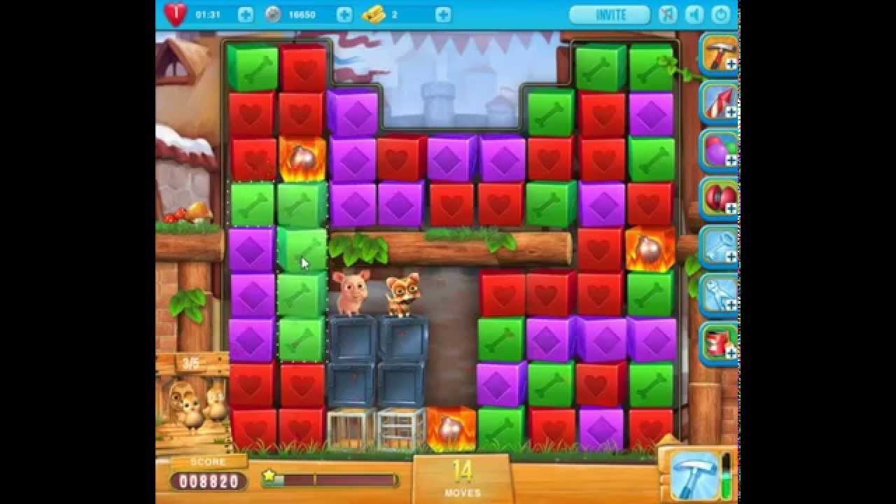 Pet Rescue Saga level 849 no hammers 😈 ►TOBIAS DEAMON◄