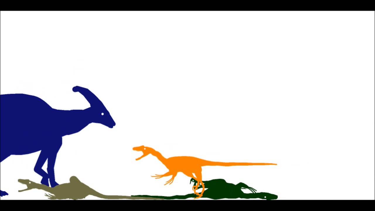 Parasaurolophus vs Velociraptor's - YouTube