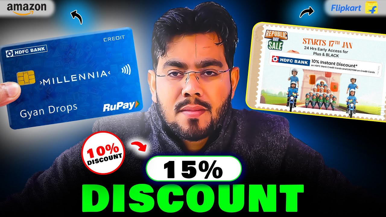 15% Instant Discount on HDFC Millennia Card | Republic Day Sale Trick | 2026