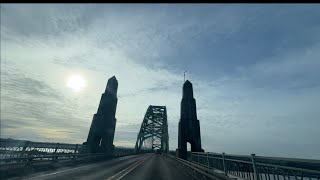 Driving time lapse on the Oregon coast