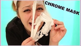 CHROME PEEL OFF FACE MASK | I Shouldnt Film at 4 am lol