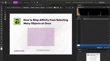 [Affinity Tutorial] How to Stop Affinity Designer from Selecting Many Objects at Once