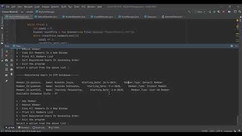 Gym management system interface using java