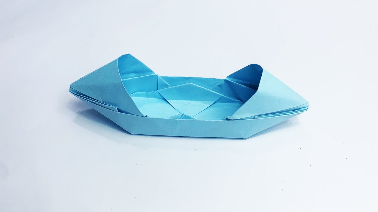 How to make an origami paper boat YouTube