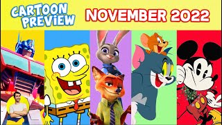 Every CARTOON MOVIE & SERIES in NOVEMBER 2022 (Holiday Specials, Mickey Mouse, Tom & Jerry)