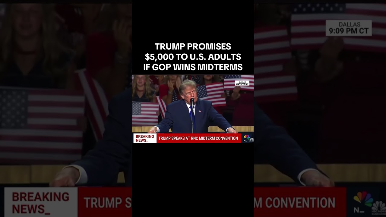 Trump Promises $5000 if GOP wins midterms