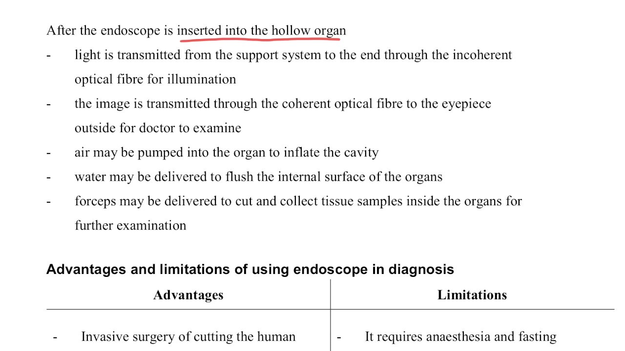 Medical Physics (Part 2.39 More about endoscope) YouTube