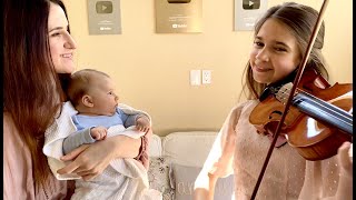 Video voorbeeld van "Hallelujah - Cover of Daughter and Mom for newborn baby brother"