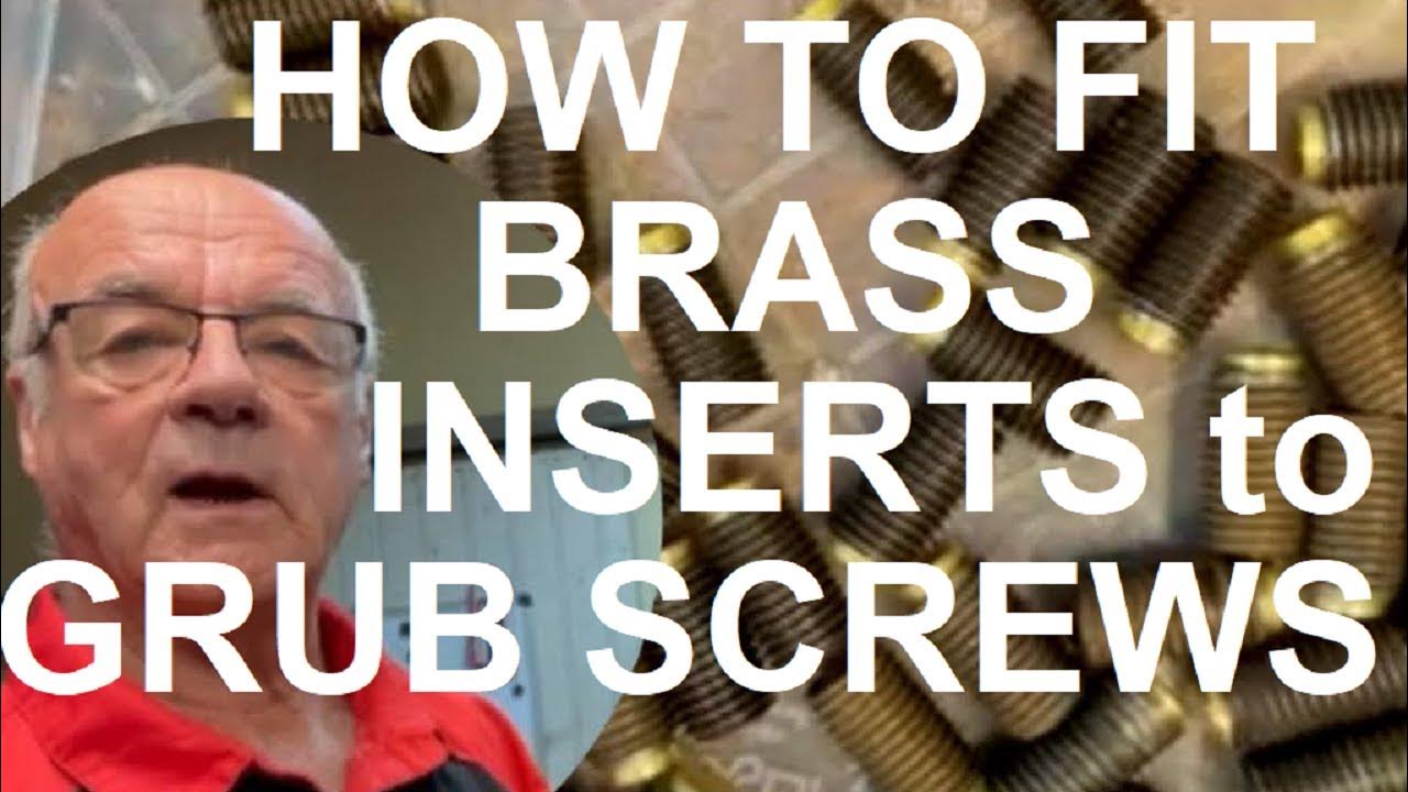 Fitting brass inserts to grub screws YouTube