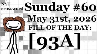 Sunday, 5/31/26 -- NYT Crossword with Sam