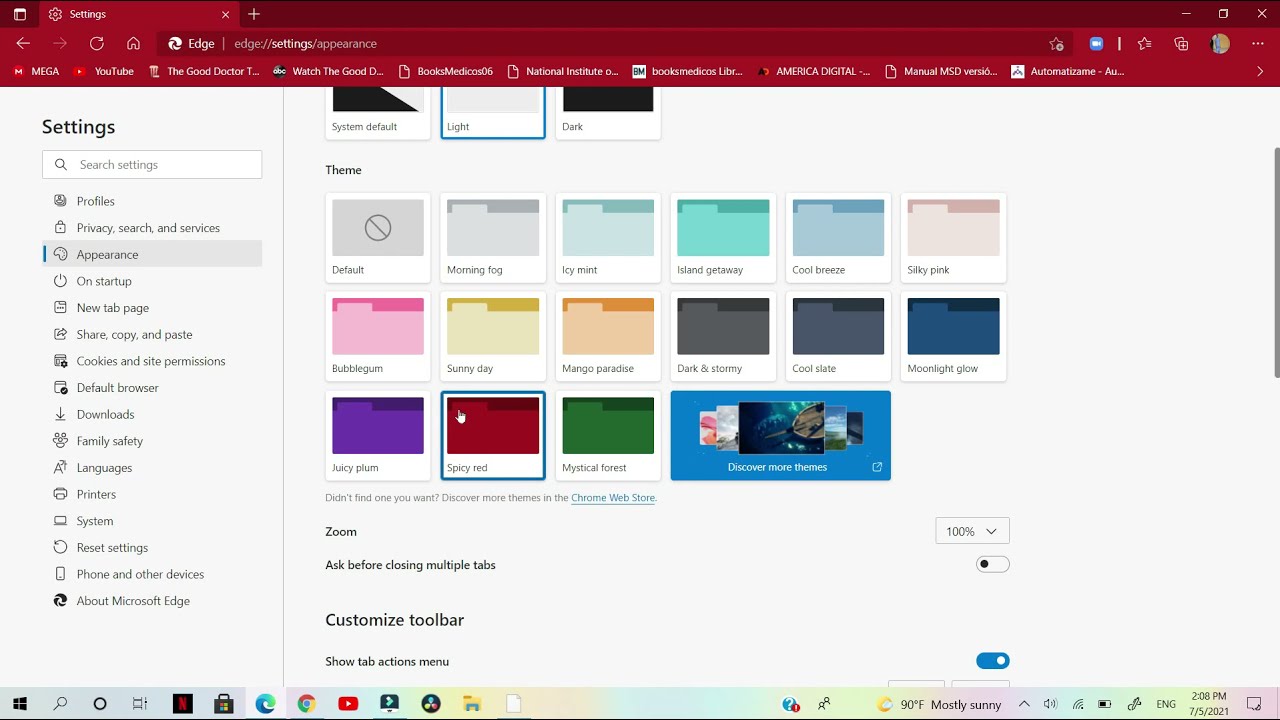 Como cambiar el color de tu navegador Microsoft Edge - YouTube