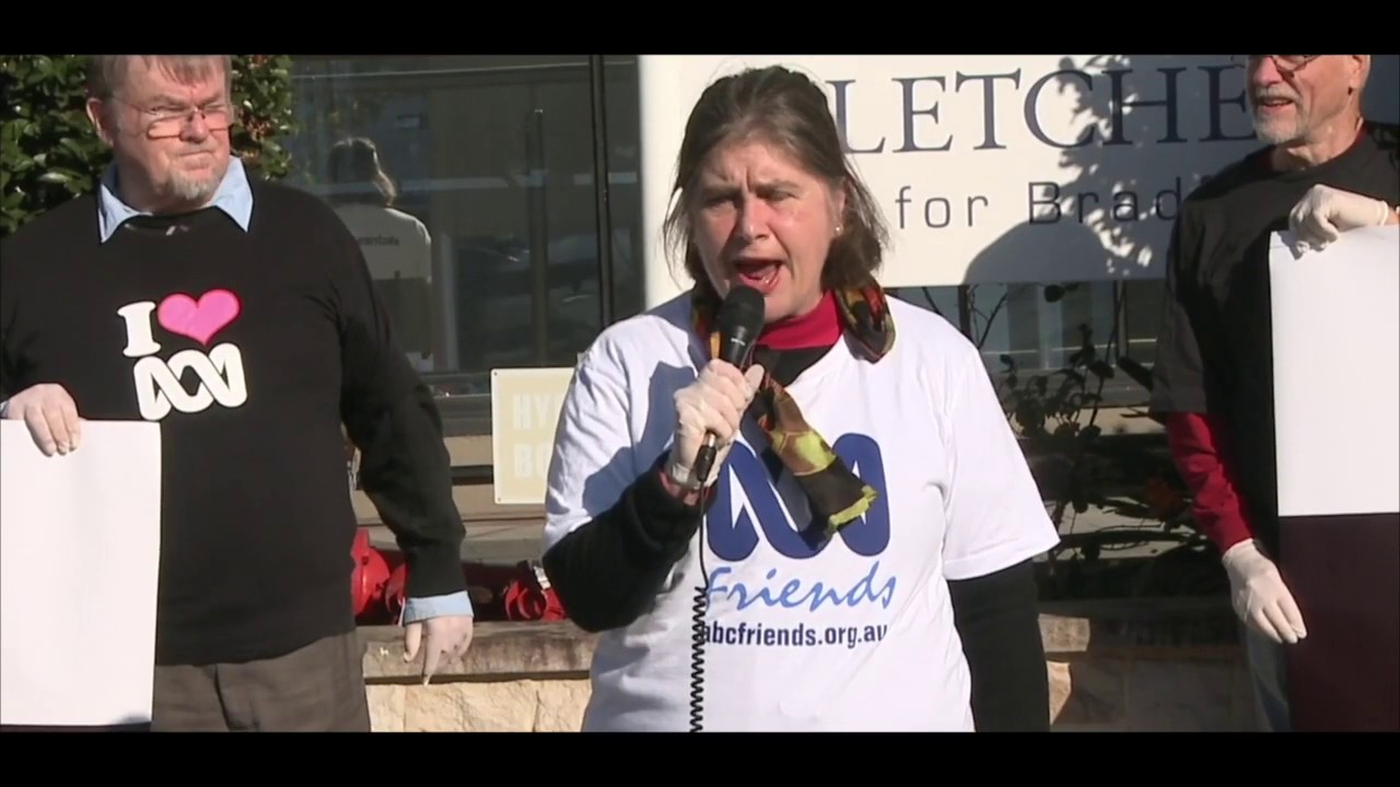 Honk for the the ABC Protest outside Paul Fletcher's office YouTube