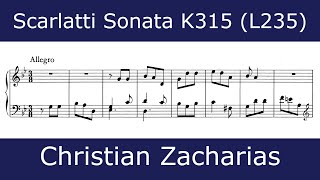 The beauty of Scarlatti - Sonata in G minor K315 (Christian Zacharias)