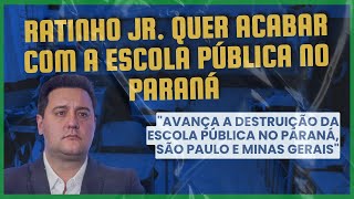 Ratinho Jr. quer acabar com a escola pública no Paraná