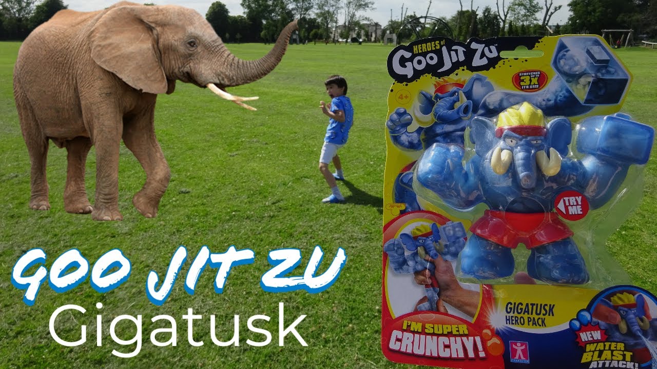 Heroes of Goo Jit Zu Water Blast - 1-Pack Action Figure, Gigatusk the  Elephant 