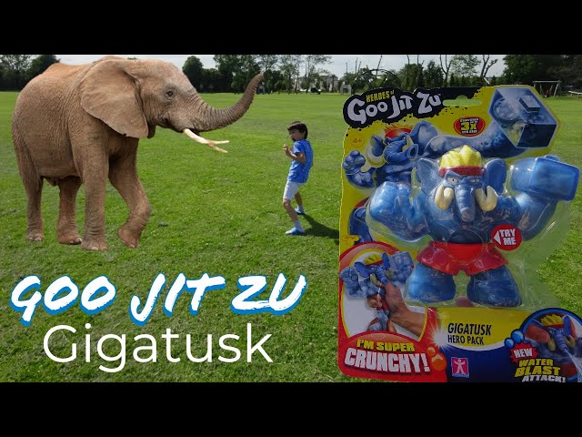 Heroes of Goo Jit Zu Water Blast - 1-Pack Action Figure, Gigatusk the  Elephant 