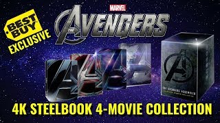 Avengers: 4-Movie Collection Best Buy Exclusive 4K SteelBook Set Unboxing