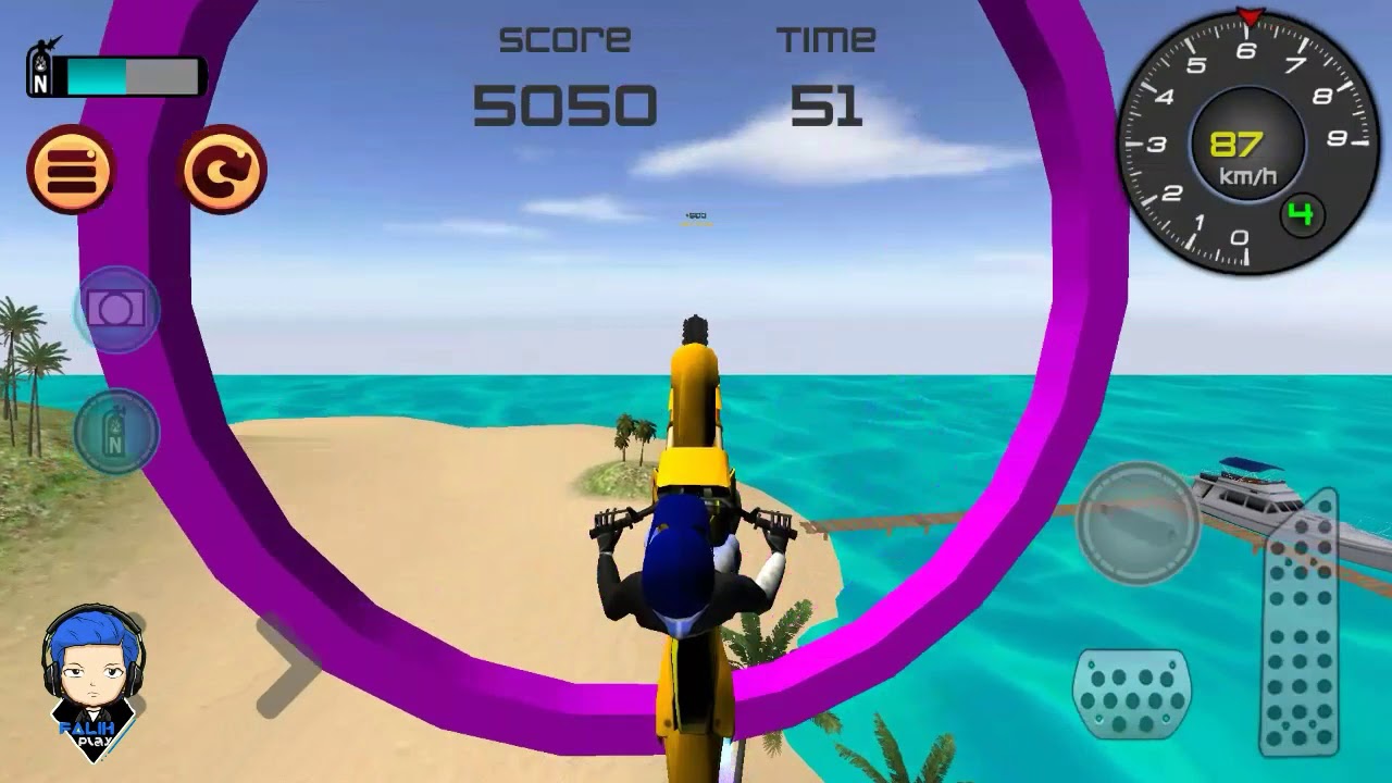 Motor Cross 3D Trek di Pantai, Game Android [HD] YouTube