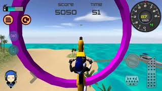 Motor Cross 3D Trek di Pantai, Game Android [HD] screenshot 1