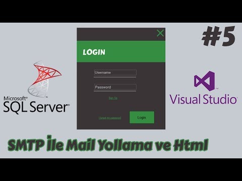 C# Form ile Giriş ve Kayıt Uygulaması - SMTP ile Mail Yollama ve Html