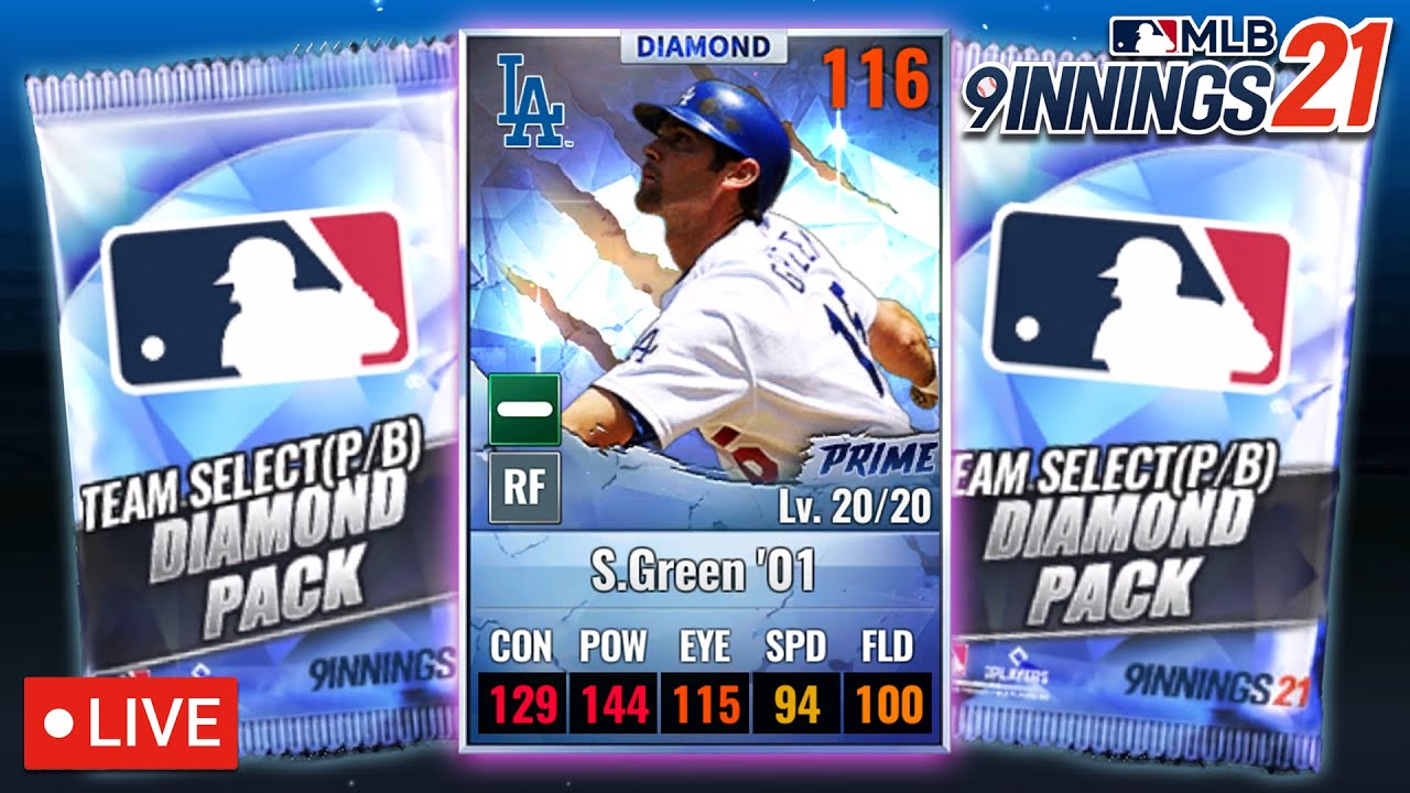 🔴LIVE MLB 9 Innings 21 - Prime Combo and Team Select Diamond Pack Opening!