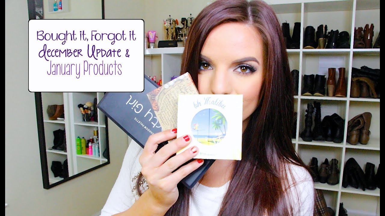 Bought it, Forgot it: December Update/Reviews & January Products
