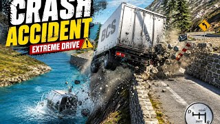Extreme Truck Crash on Dangerous Mountain Road 😱 | Realistic Truck Driving Game screenshot 5