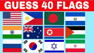 Guess 40 Flags Quiz Blitz