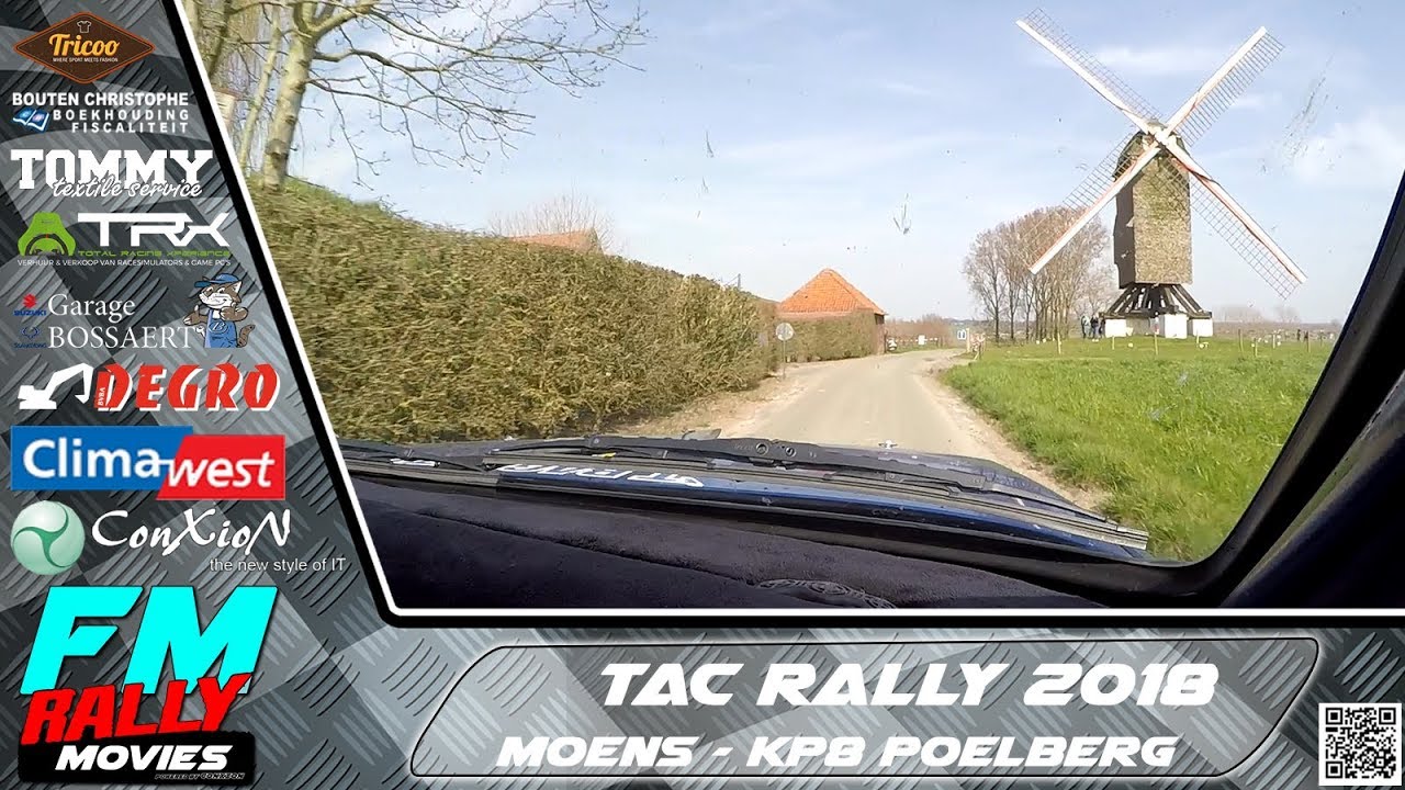 TAC rally 2018 | ONBOARD | Moens - KP8 Poelberg [HD]