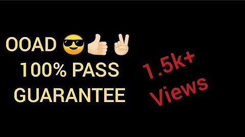 OOAD.....100% guarantee questions 😎😎 #OOAD#Exam
