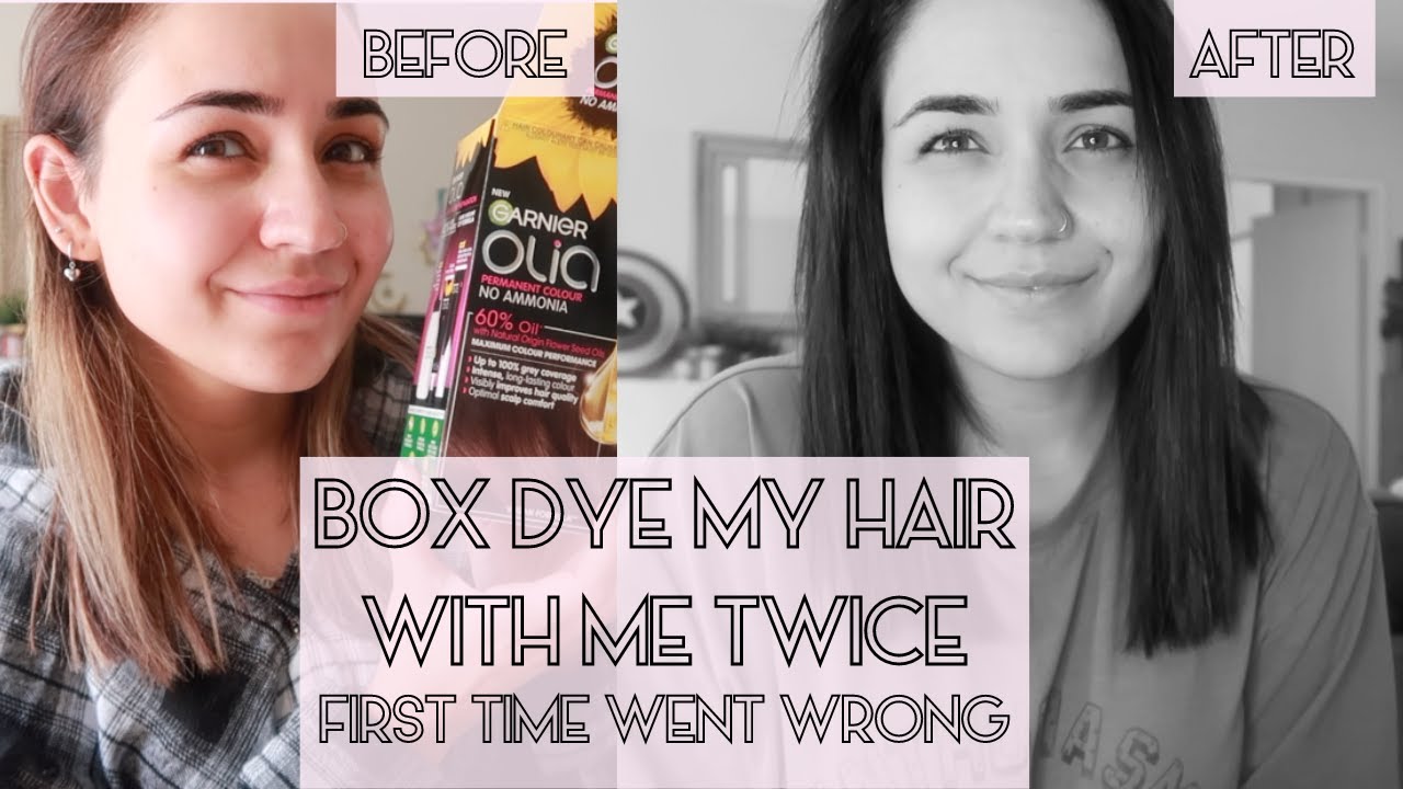 DYE MY HAIR FROM BLONDE TO BLACK/BROWN | THE FIRST TIME FAILED | SafsLife