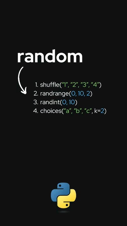 Python Best Random Functions you need to know - YouTube