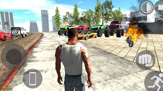 Indian bikes driving 3d car jump car driving the car stunt India bike game franklin 